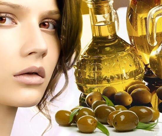 Aceite de oliva para una mascarilla refrescante